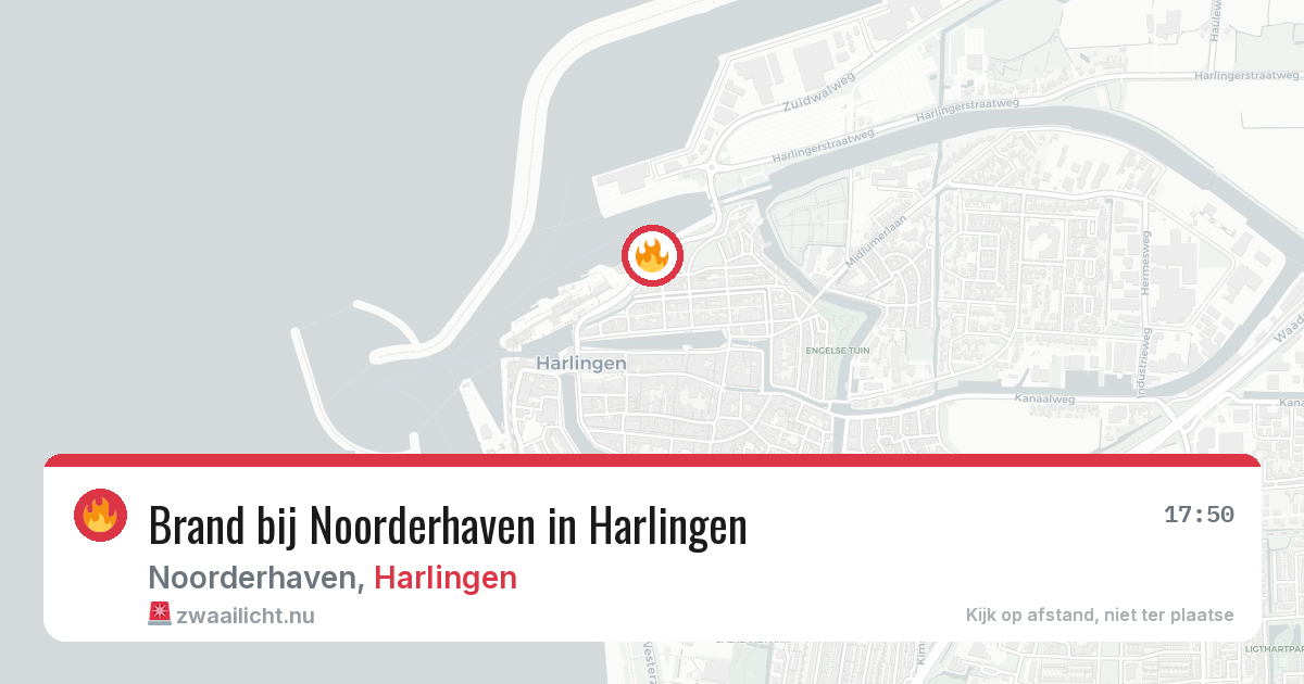 Brand bij Noorderhaven in Harlingen — 21 mei 2026