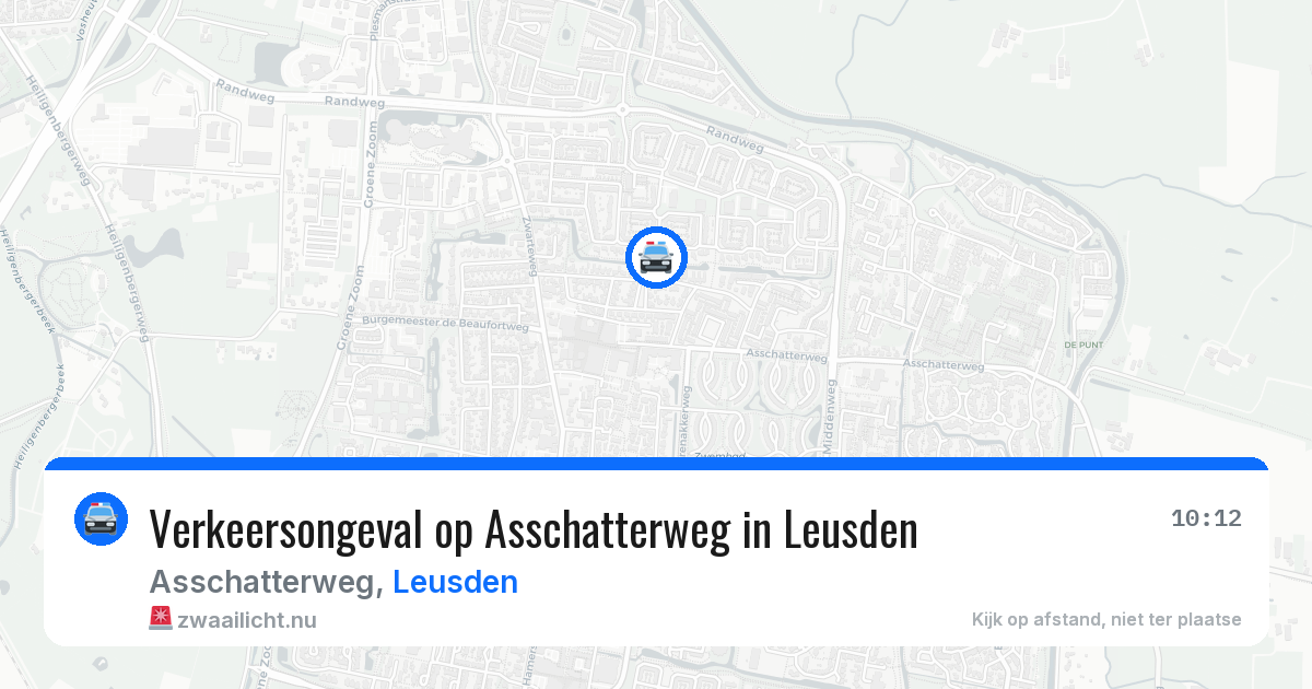 Verkeersongeval op Asschatterweg in Leusden — 10 jul 2026