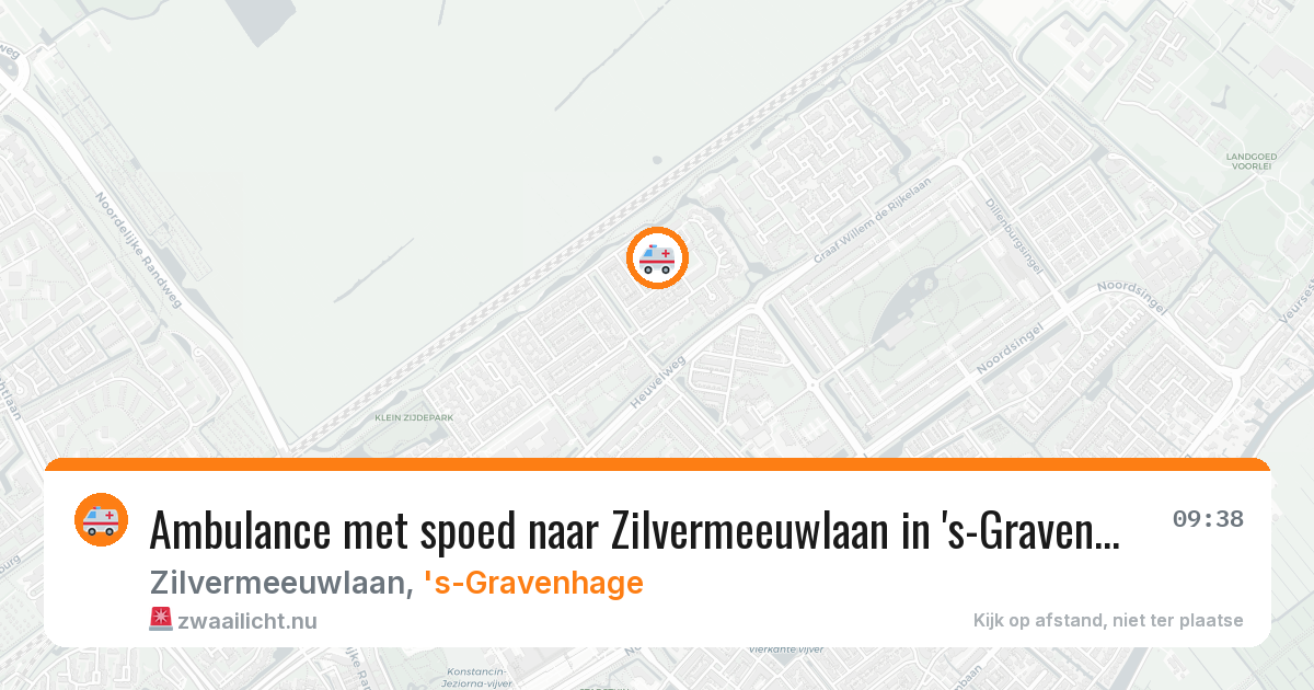 Ambulance met spoed naar Zilvermeeuwlaan in 's-Gravenhage — 17 mrt 2026
