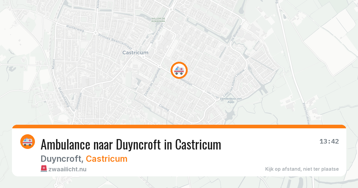 Ambulance naar Duyncroft in Castricum — 24 jul 2026