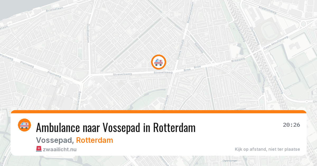 Ambulance naar Vossepad in Rotterdam — 26 mei 2026