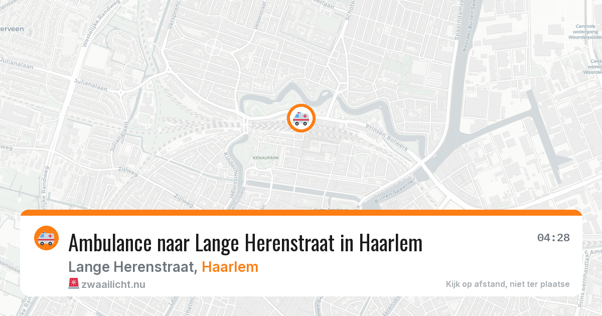 Ambulance naar Lange Herenstraat in Haarlem — 12 jul 2026