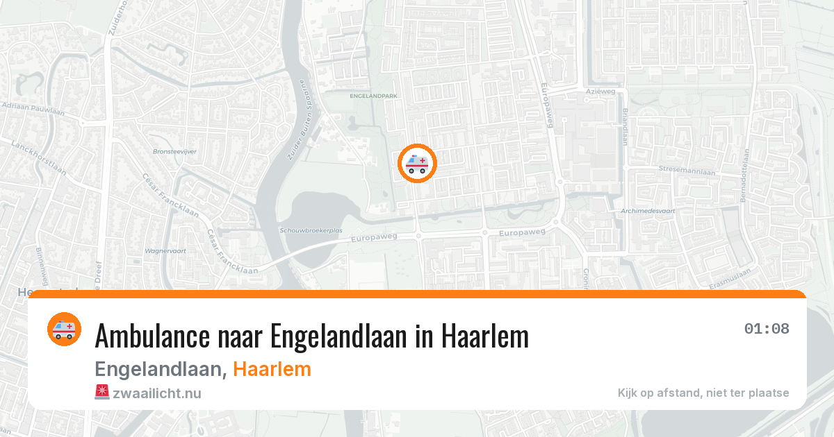 Ambulance naar Engelandlaan in Haarlem — 11 jul 2026