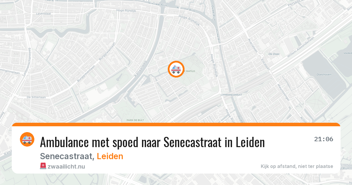 Ambulance met spoed naar Senecastraat in Leiden — 19 mrt 2026