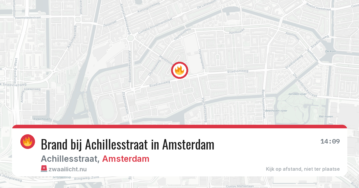 Brand bij Achillesstraat in Amsterdam — 10 mei 2026