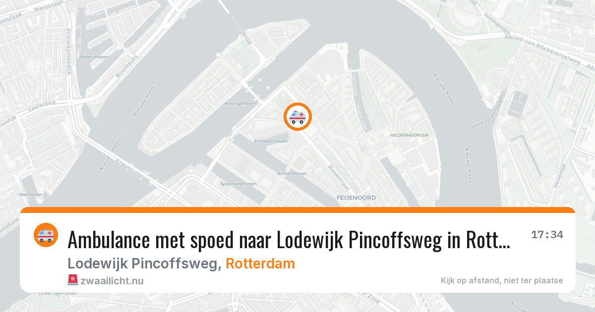 Ambulance met spoed naar Lodewijk Pincoffsweg in Rotterdam — 5 jun 2026