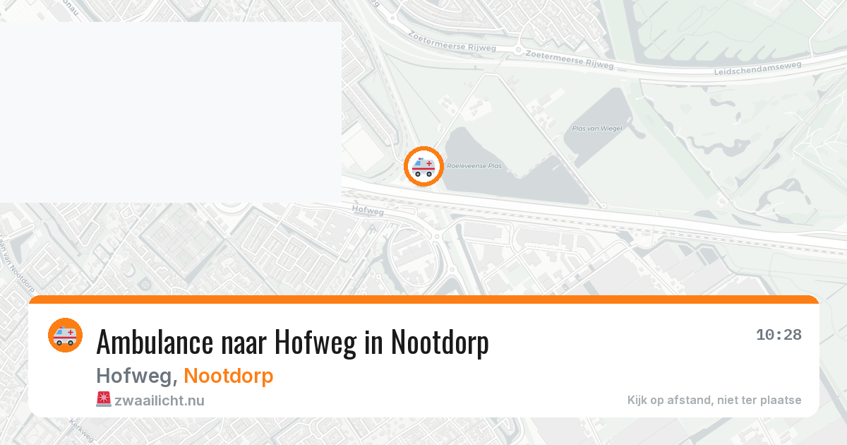Ambulance naar Hofweg in Nootdorp — 10 jul 2026
