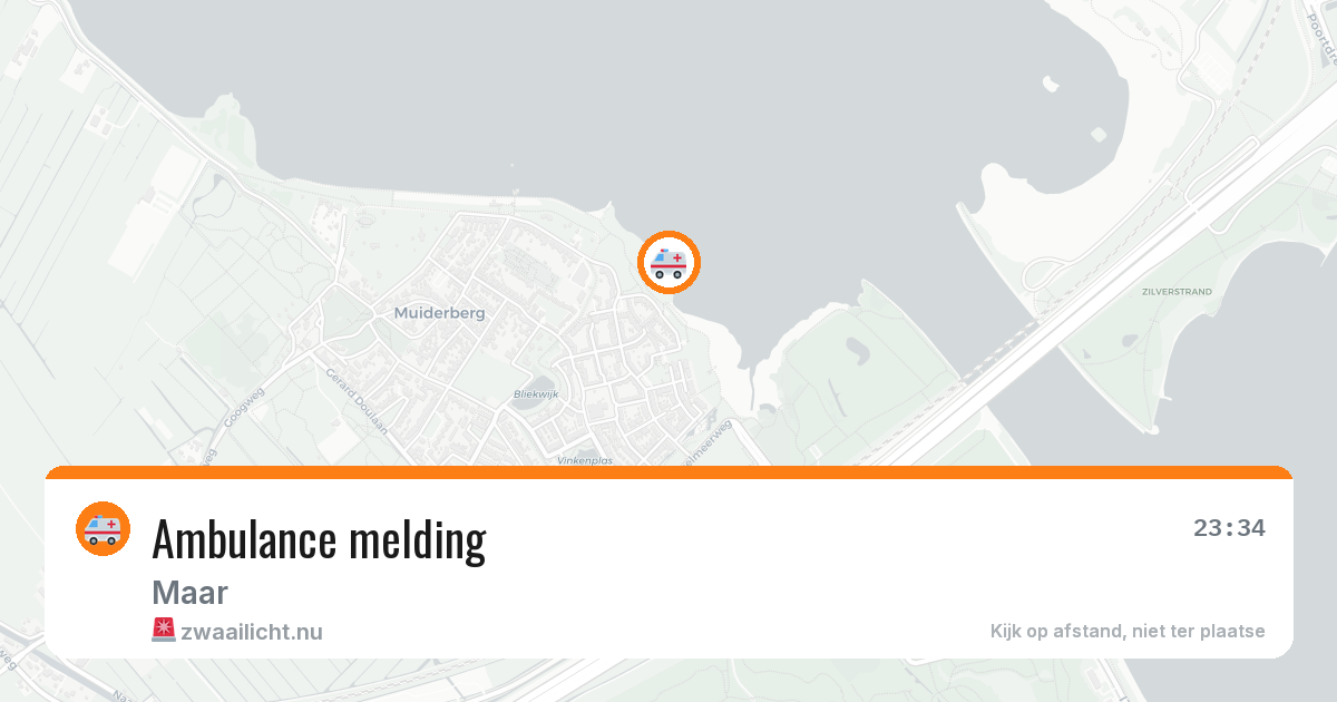 Ambulance melding — 6 jul 2026