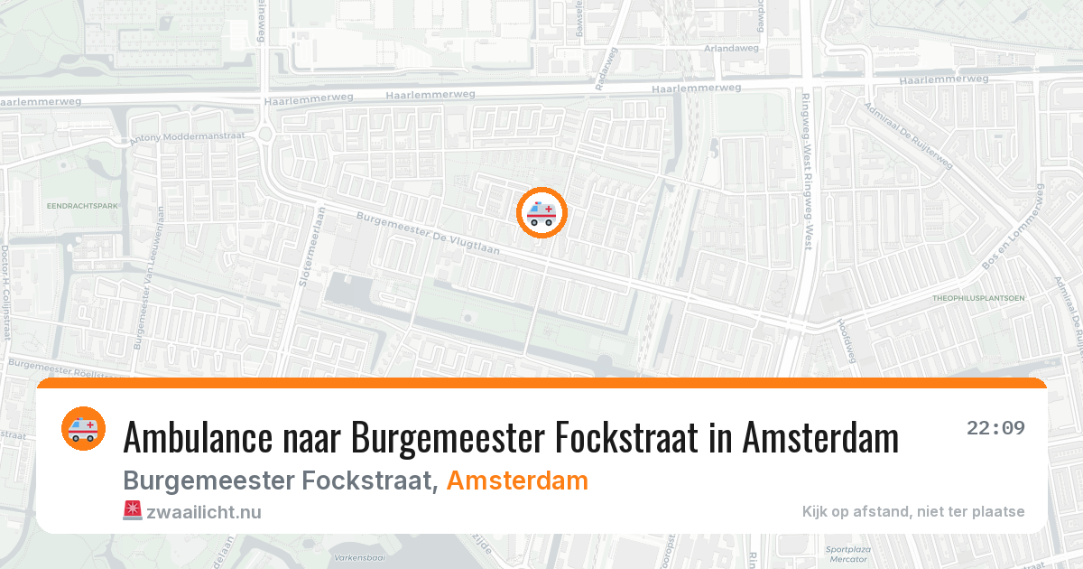 Ambulance naar Burgemeester Fockstraat in Amsterdam — 26 mei 2026