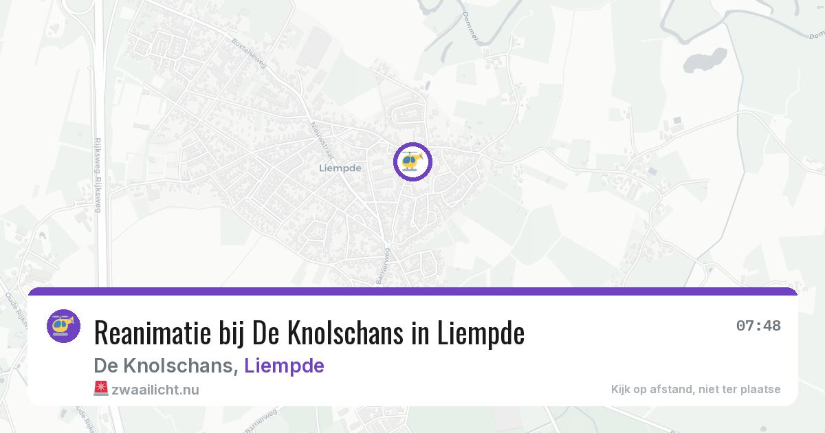 Reanimatie bij De Knolschans in Liempde — 15 jul 2026