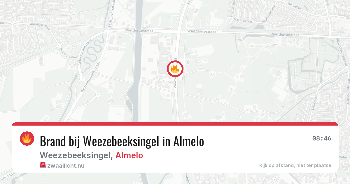 Brand bij Weezebeeksingel in Almelo — 30 mrt 2026