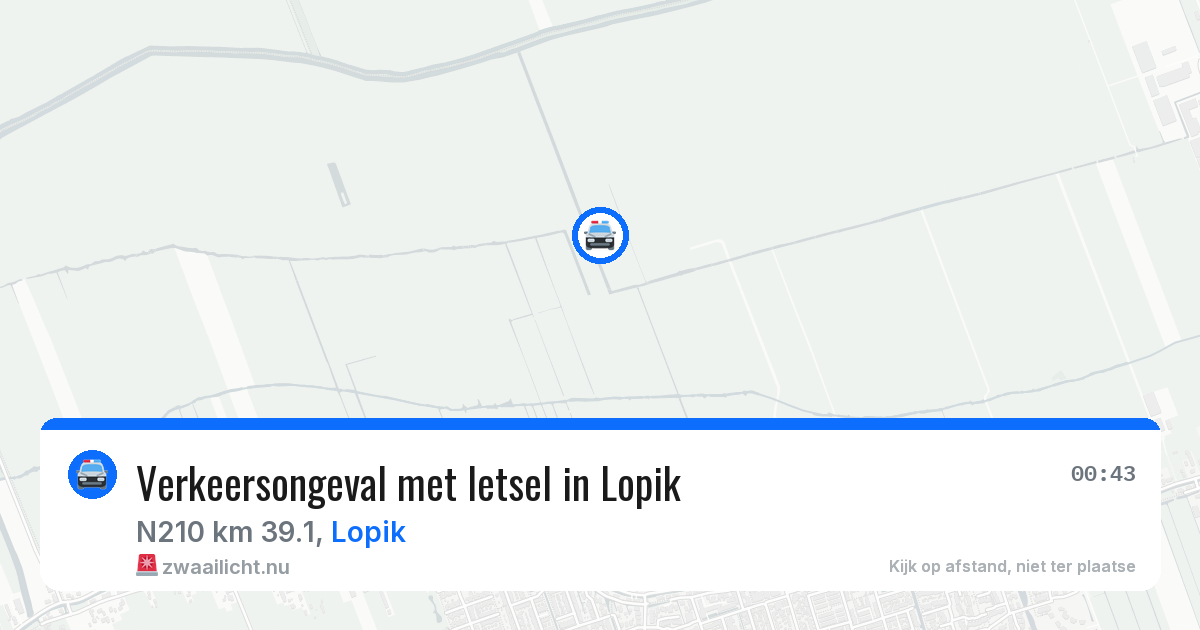 Verkeersongeval met letsel in Lopik — 18 jul 2026