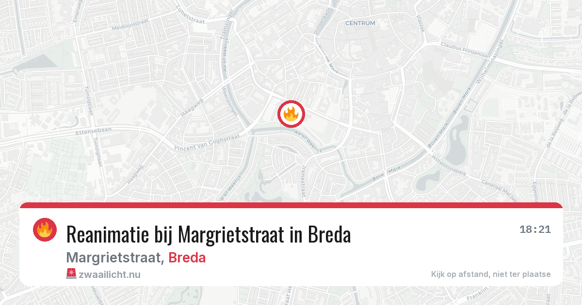 Reanimatie bij Margrietstraat in Breda — 6 mei 2026