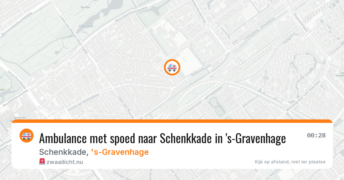 Ambulance met spoed naar Schenkkade in 's-Gravenhage — 29 apr 2026