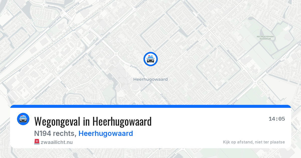 Wegongeval in Heerhugowaard — 5 mei 2026