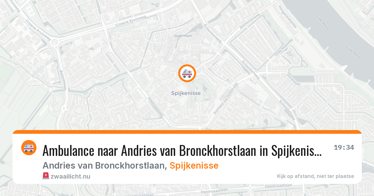 Ambulance naar Andries van Bronckhorstlaan in Spijkenisse — 23 mrt 2026