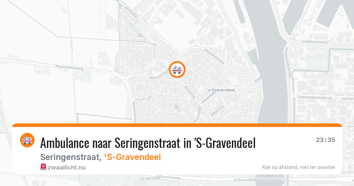 Ambulance naar Seringenstraat in 'S-Gravendeel — 20 jul 2026