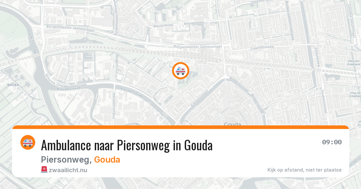 Ambulance naar Piersonweg in Gouda — 24 jul 2026