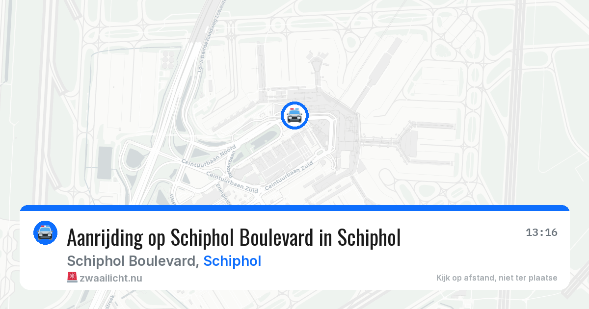 Aanrijding op Schiphol Boulevard in Schiphol — 31 mrt 2026