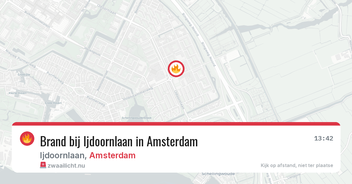 Brand bij Ijdoornlaan in Amsterdam — 22 mei 2026