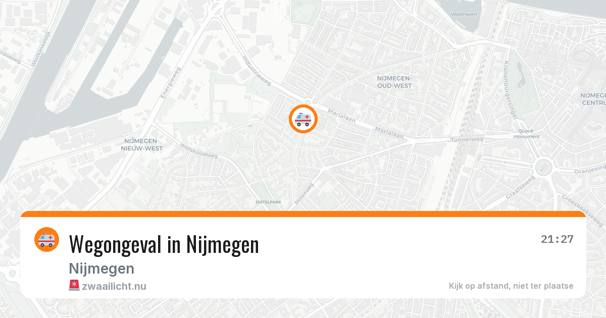 Wegongeval in Nijmegen — 13 jul 2026