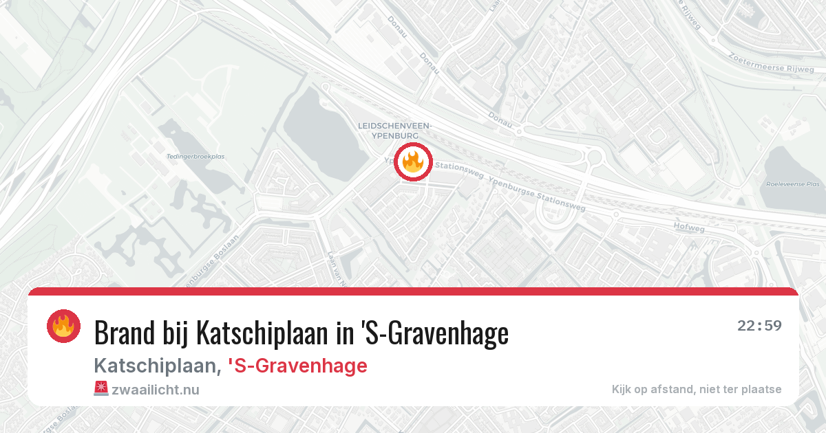 Brand bij Katschiplaan in 'S-Gravenhage — 1 apr 2026