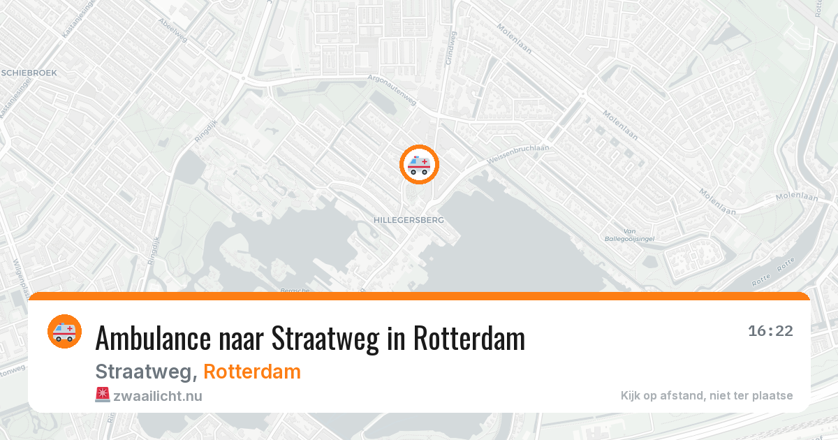 Ambulance naar Straatweg in Rotterdam — 31 mrt 2026