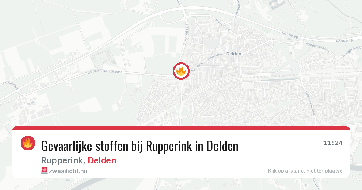 Gevaarlijke stoffen bij Rupperink in Delden — 28 mrt 2026
