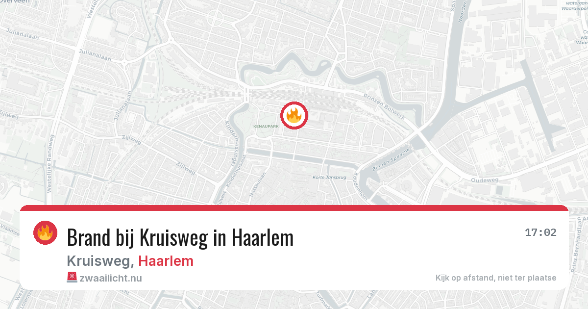 Brand bij Kruisweg in Haarlem — 12 jul 2026