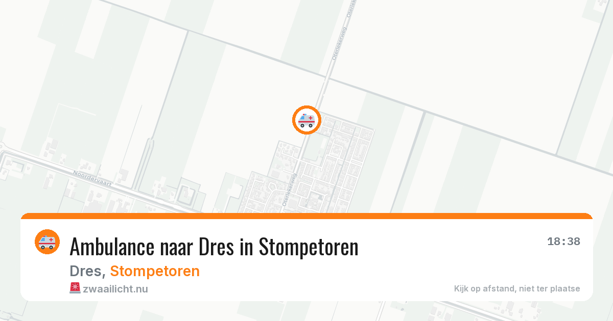 Ambulance naar Dres in Stompetoren — 30 jun 2026