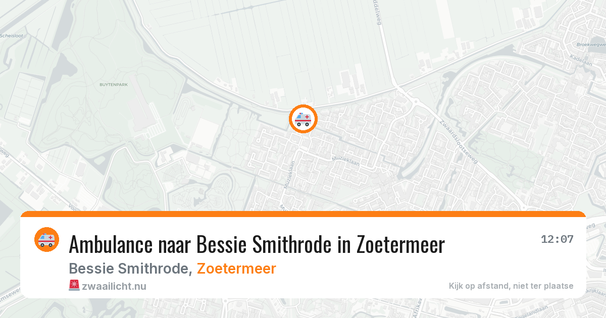 Ambulance naar Bessie Smithrode in Zoetermeer — 1 jun 2026