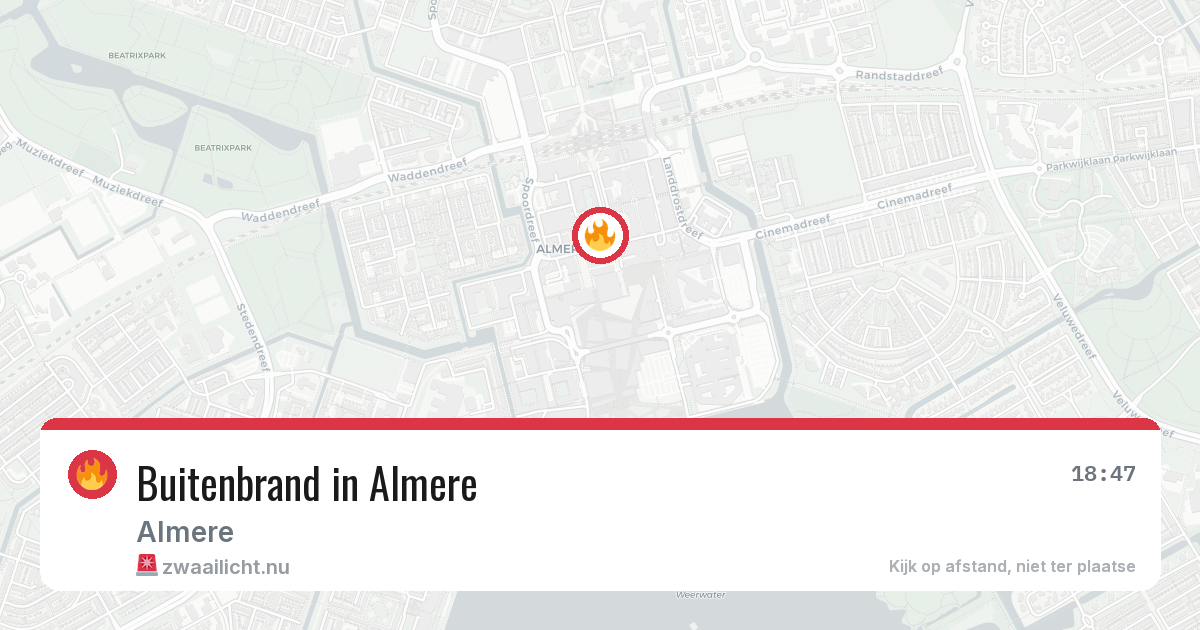 Buitenbrand in Almere — 10 jul 2026