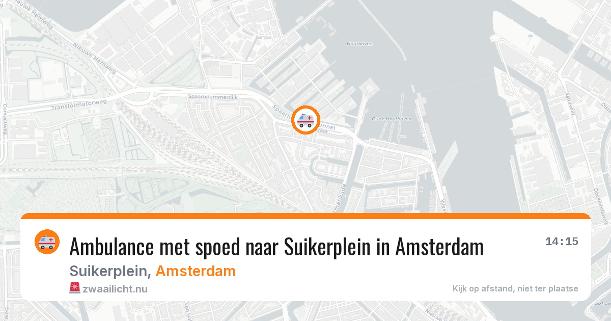 Ambulance met spoed naar Suikerplein in Amsterdam — 23 jul 2026