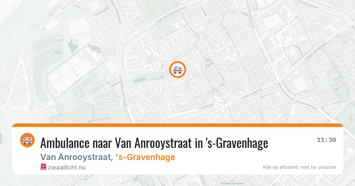 Ambulance naar Van Anrooystraat in 's-Gravenhage — 6 jun 2026