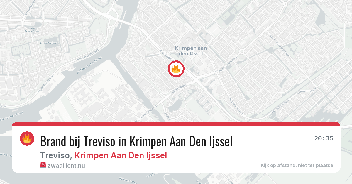 Brand bij Treviso in Krimpen Aan Den Ijssel — 4 jun 2026