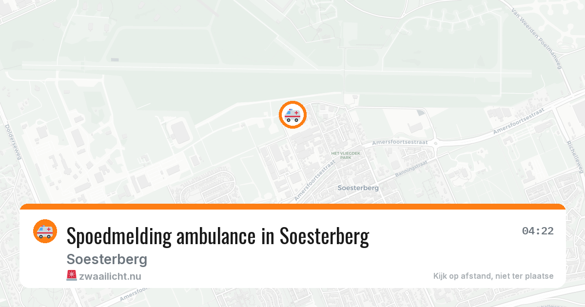 Spoedmelding ambulance in Soesterberg — 17 jan 2026