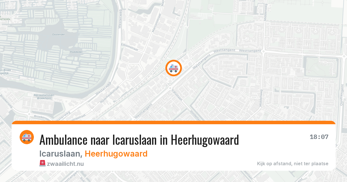 Ambulance naar Icaruslaan in Heerhugowaard — 7 jul 2026