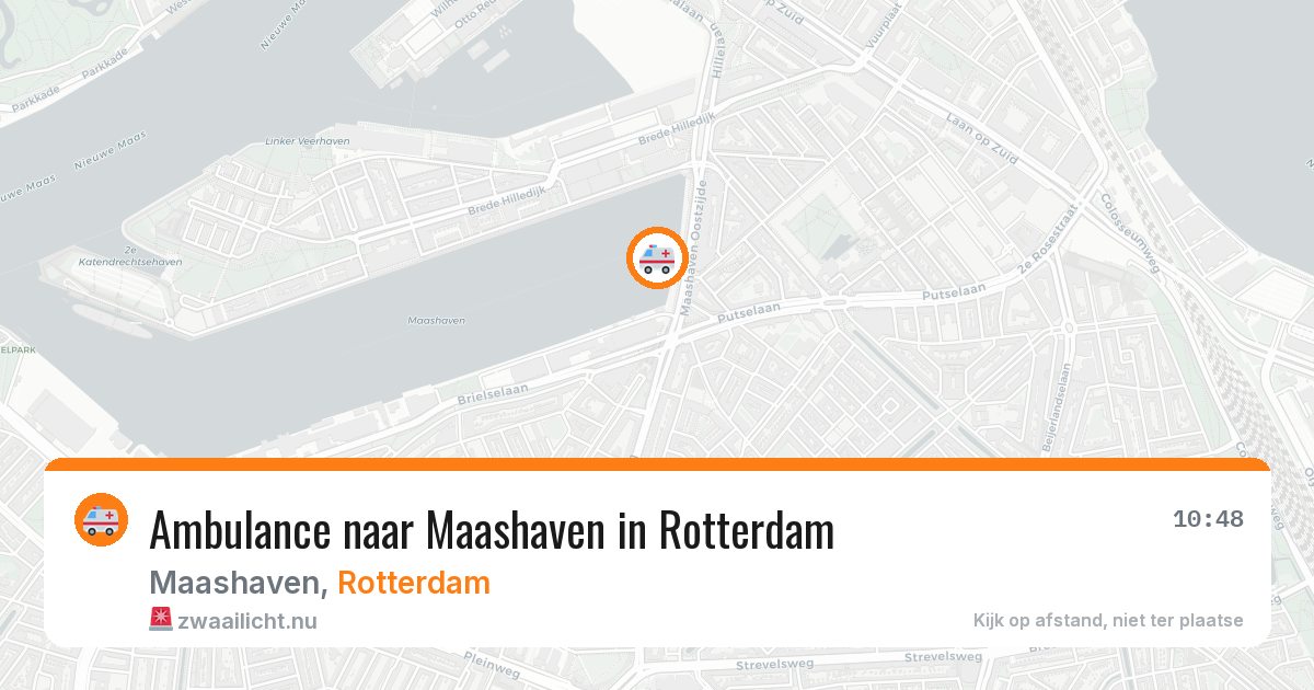 Ambulance naar Maashaven in Rotterdam — 13 jul 2026