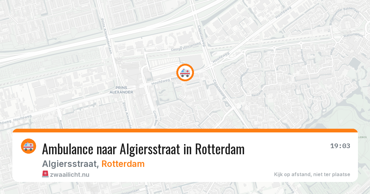 Ambulance naar Algiersstraat in Rotterdam — 16 jul 2026