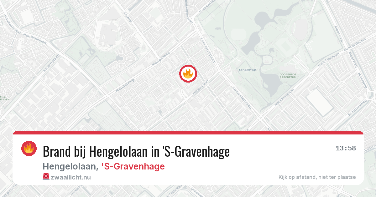 Brand bij Hengelolaan in 'S-Gravenhage — 23 jul 2026