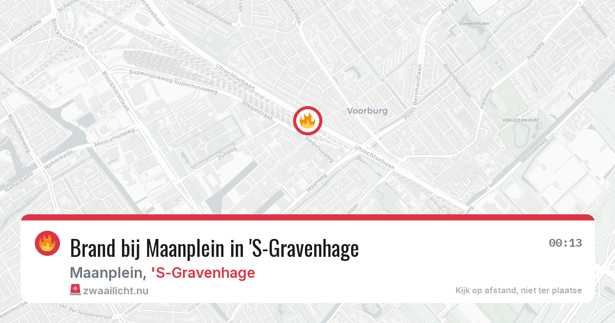 Brand bij Maanplein in 'S-Gravenhage — 5 jun 2026