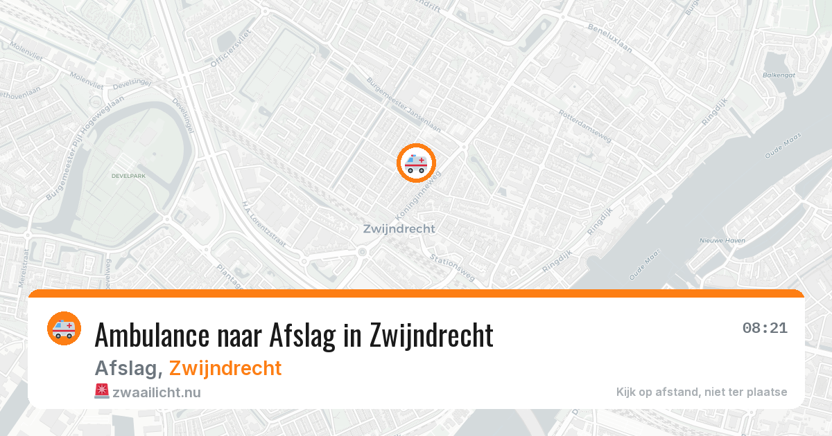 Ambulance naar Afslag in Zwijndrecht — 27 mei 2026