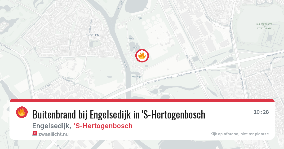 Buitenbrand bij Engelsedijk in 'S-Hertogenbosch — 27 jul 2026