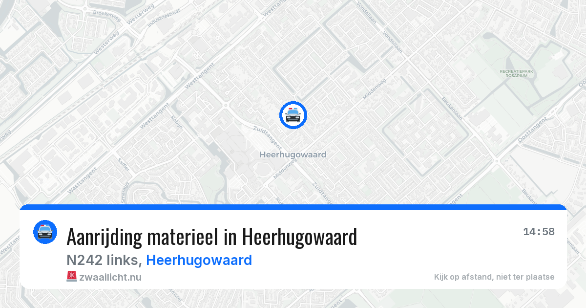 Aanrijding materieel in Heerhugowaard — 23 apr 2026