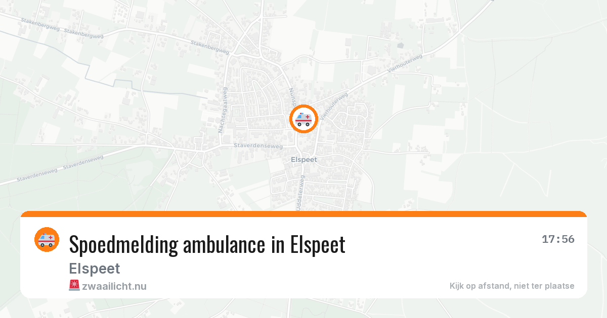 Spoedmelding ambulance in Elspeet — 2 jul 2026