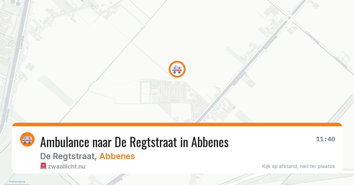 Ambulance naar De Regtstraat in Abbenes — 9 mei 2026