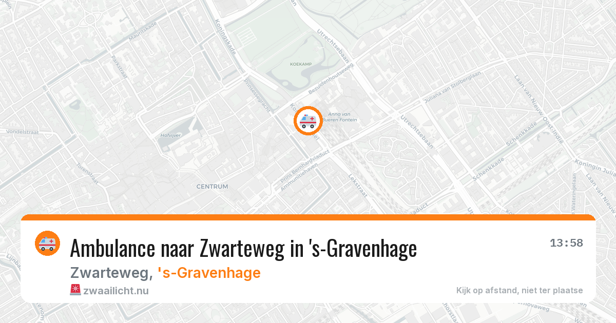 Ambulance naar Zwarteweg in 's-Gravenhage — 8 jun 2026