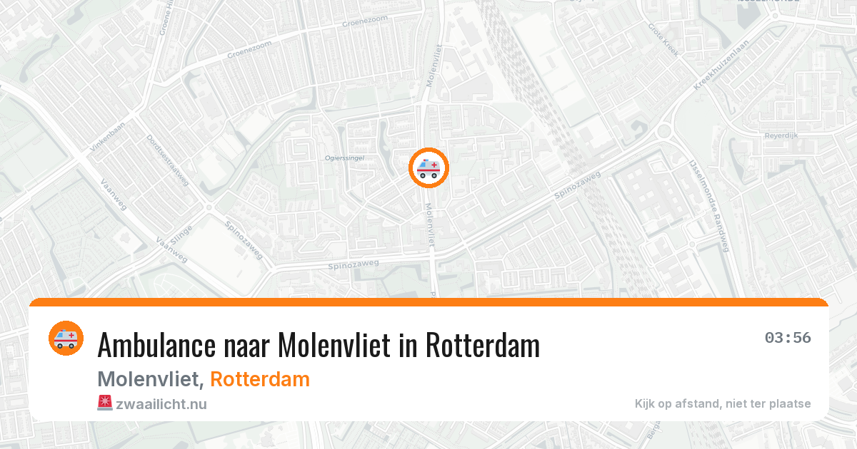 Ambulance naar Molenvliet in Rotterdam — 13 jul 2026