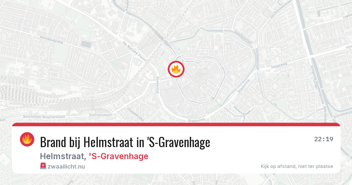 Brand bij Helmstraat in 'S-Gravenhage — 29 mrt 2026
