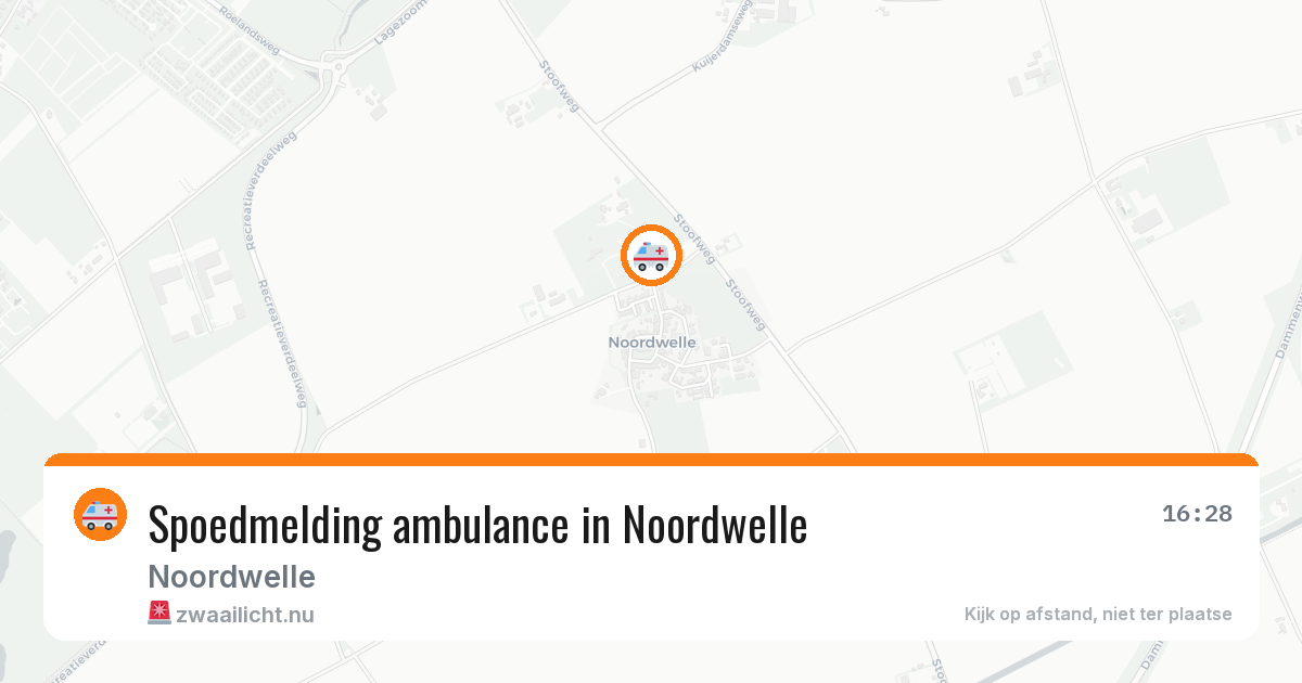 Spoedmelding ambulance in Noordwelle — 27 apr 2026